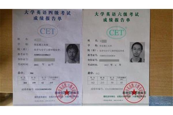 英语六级证书