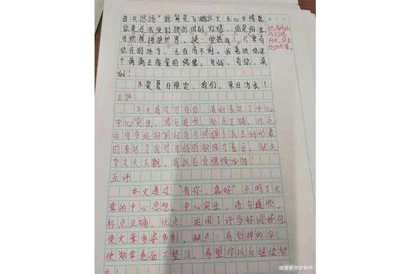 我被感动了作文