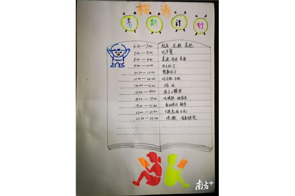 小学生作息表图片