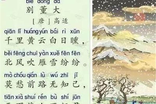 高适的别董大