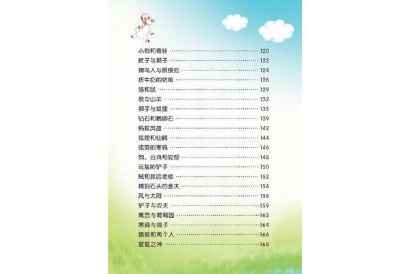 伊索寓言目录