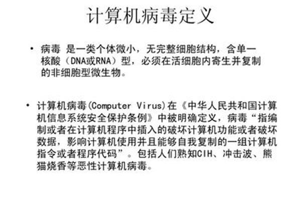 计算机病毒的定义