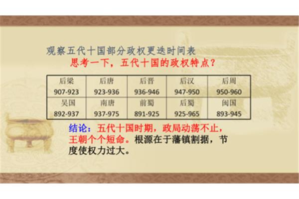 北宋政治特点