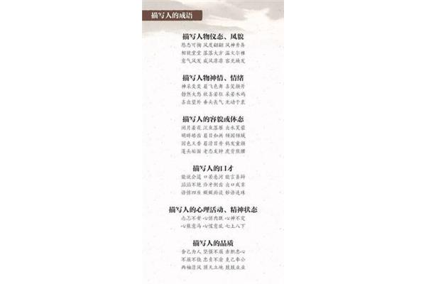 包含人的成语