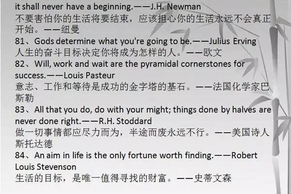 经典英语句子