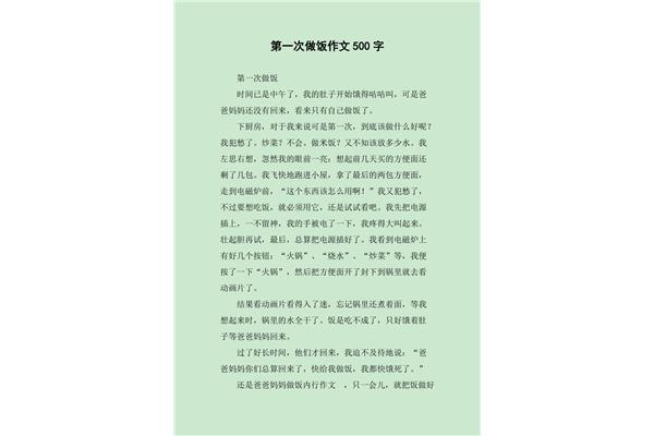 作文第一次