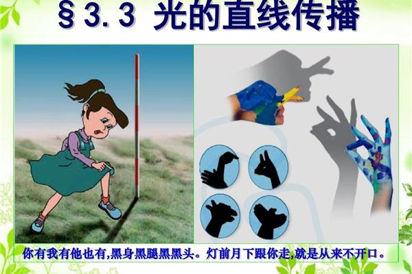 光沿直线传播