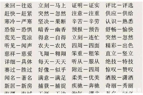 立马近义词