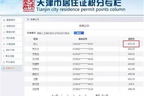 积分落户政策