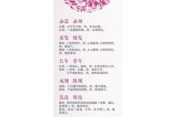 必须近义词