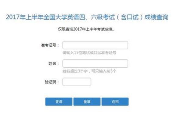 四级查分入口
