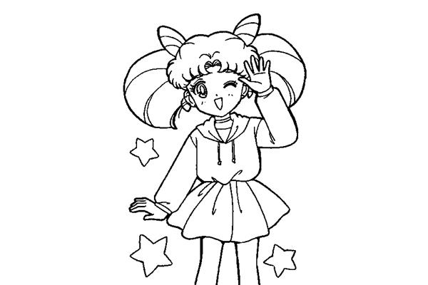 少女简笔画