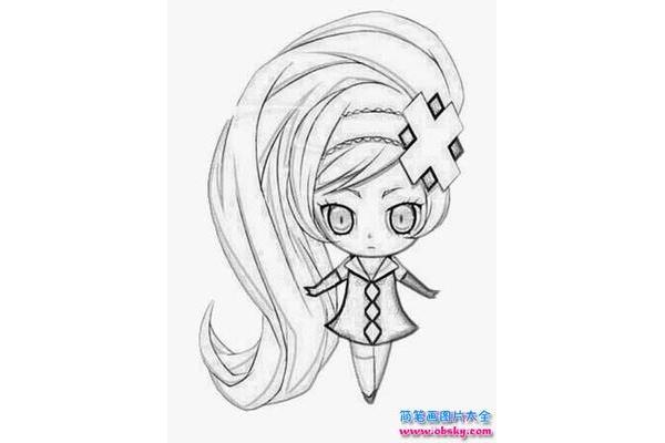少女简笔画