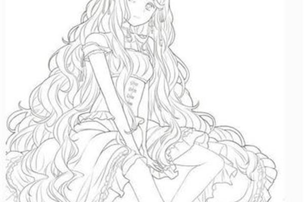 少女简笔画