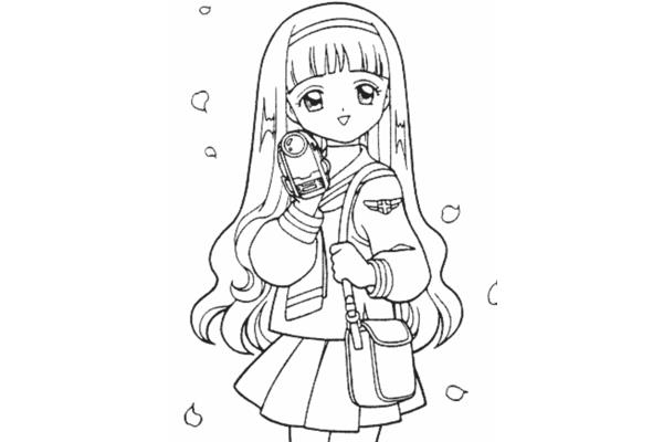少女简笔画