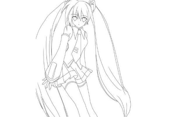 少女简笔画