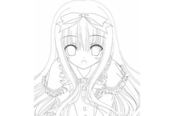 少女简笔画