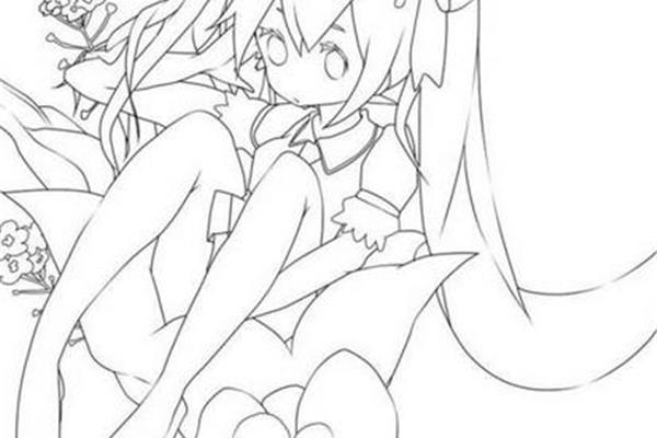 少女简笔画