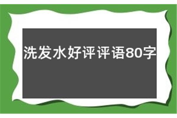 洗发水评语