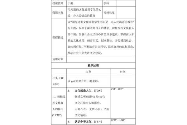 教学设计模板