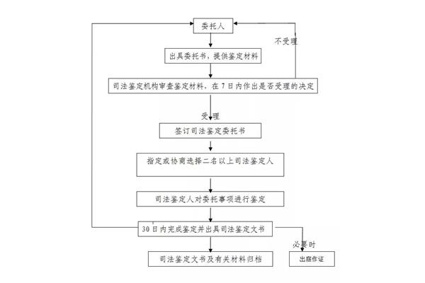 司法鉴定流程