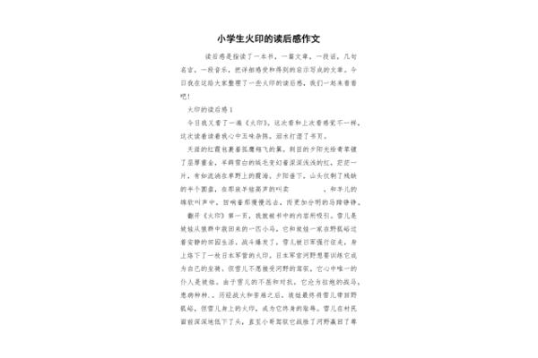 火印读后感