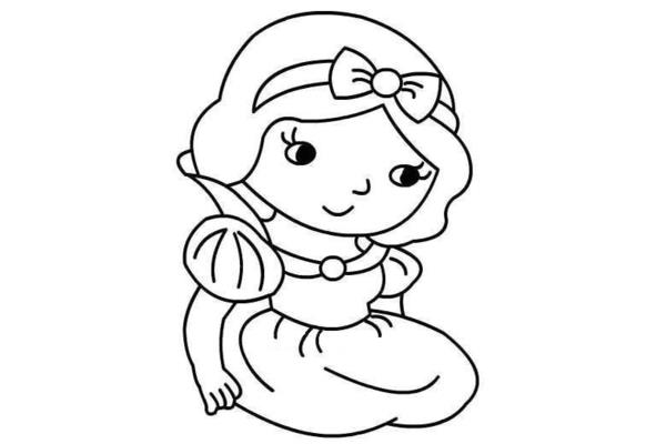 公主图片简笔画
