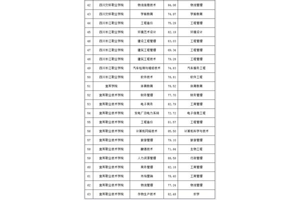 宜宾学院分数线