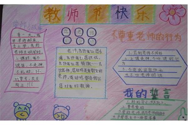 教师节手抄报内容