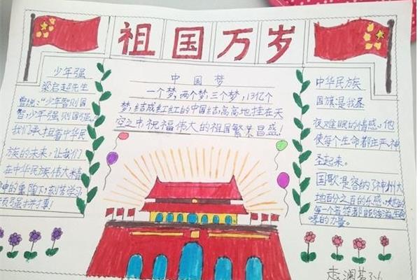 国庆节手抄报图片