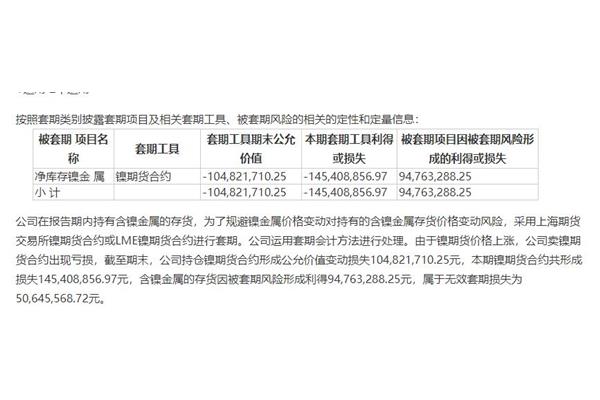 衍生金融负债