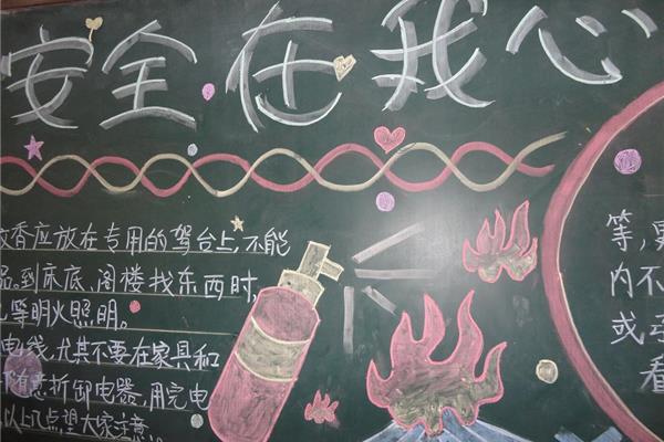 安全黑板报图片