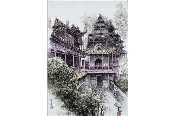 中国古建筑绘画