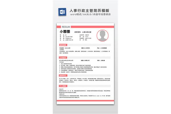 简历的格式