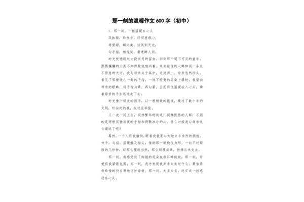 什么的那一刻作文