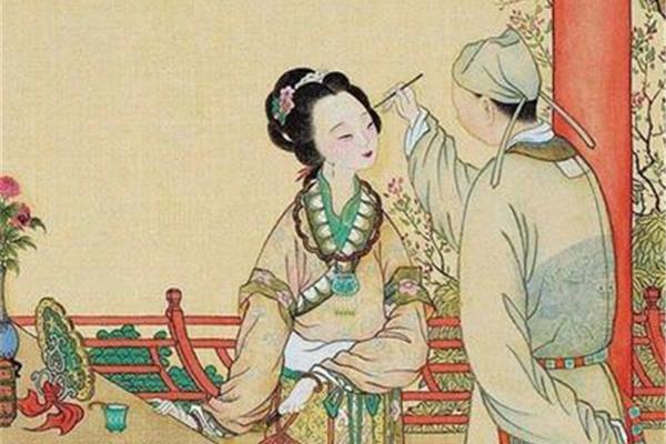 妆罢低声问夫婿