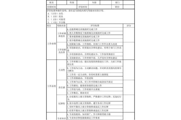 工作能力怎么写