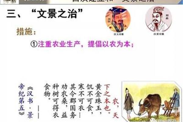 文景之治的措施