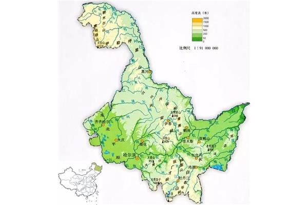 黑龙江地形
