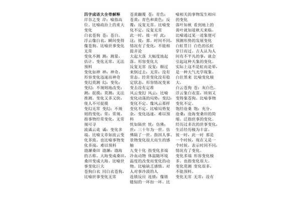 成语大全带解释