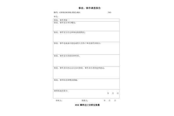 调查报告格式模板