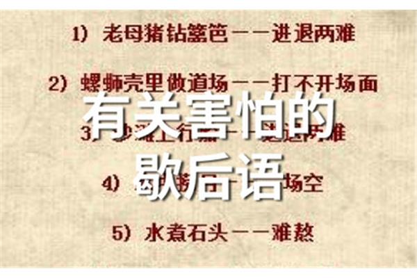 盲人骑瞎马歇后语