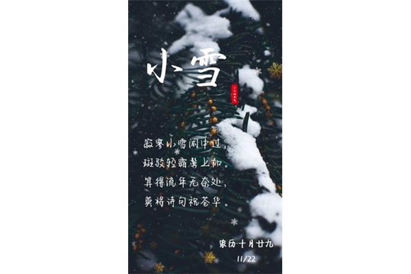 小雪的诗句
