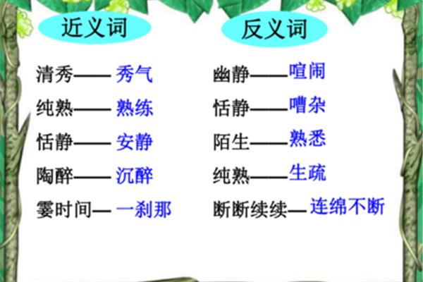 熟练的近反义词
