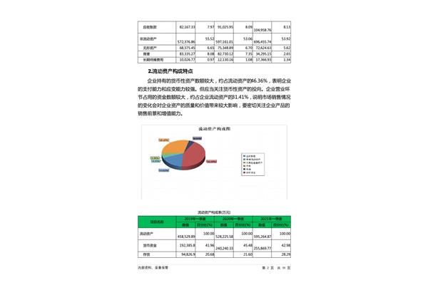 财务分析表