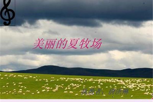 美丽的夏牧场