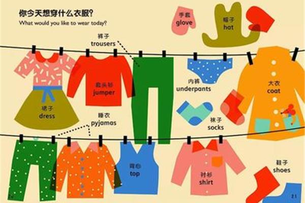 服装类的英语单词