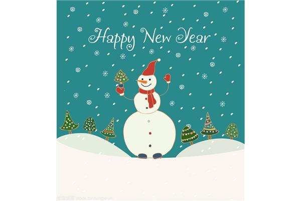 新年快乐贺卡