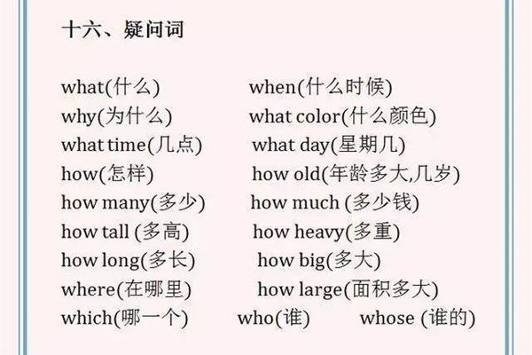 小学英语单词汇总