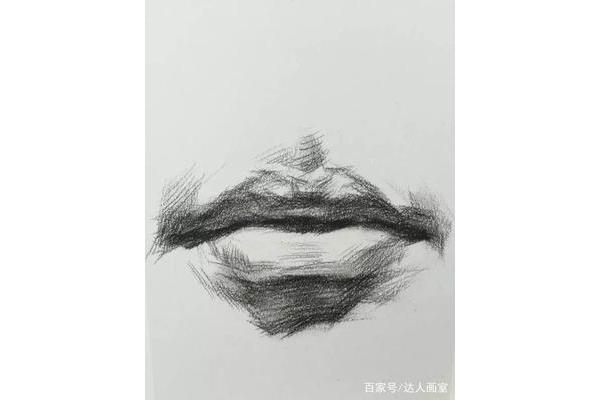 素描嘴巴的画法